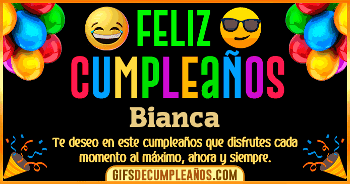Feliz Cumpleaños Bianca